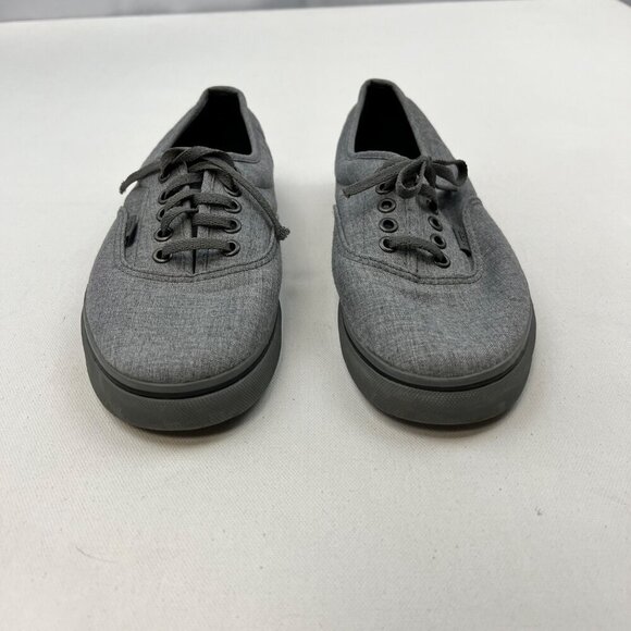 Vans Unisex Gray Canvas Casual Sneakers Mens 8 Womens 9.5 - Picture 5 of 9